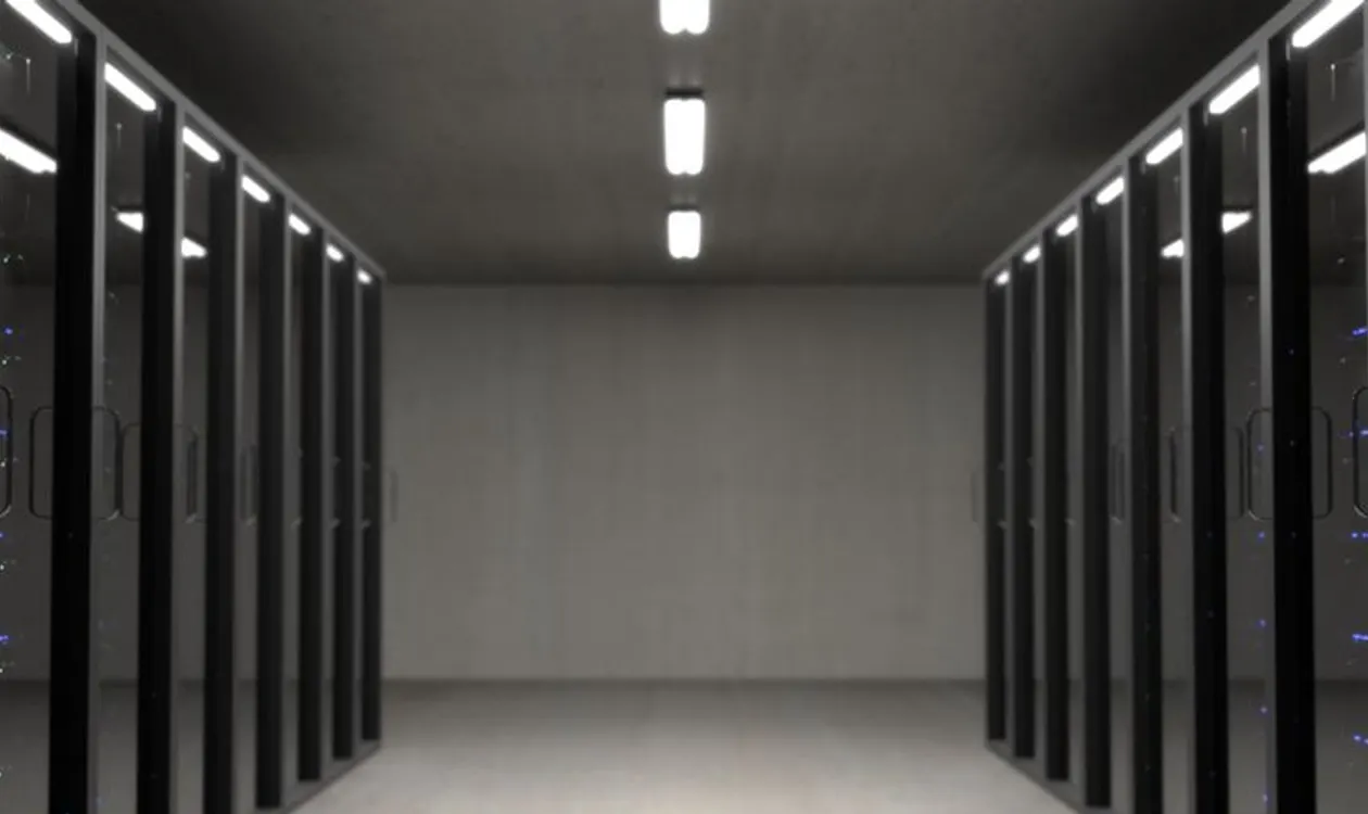 Organized network rack with proper cable management in Boise server room